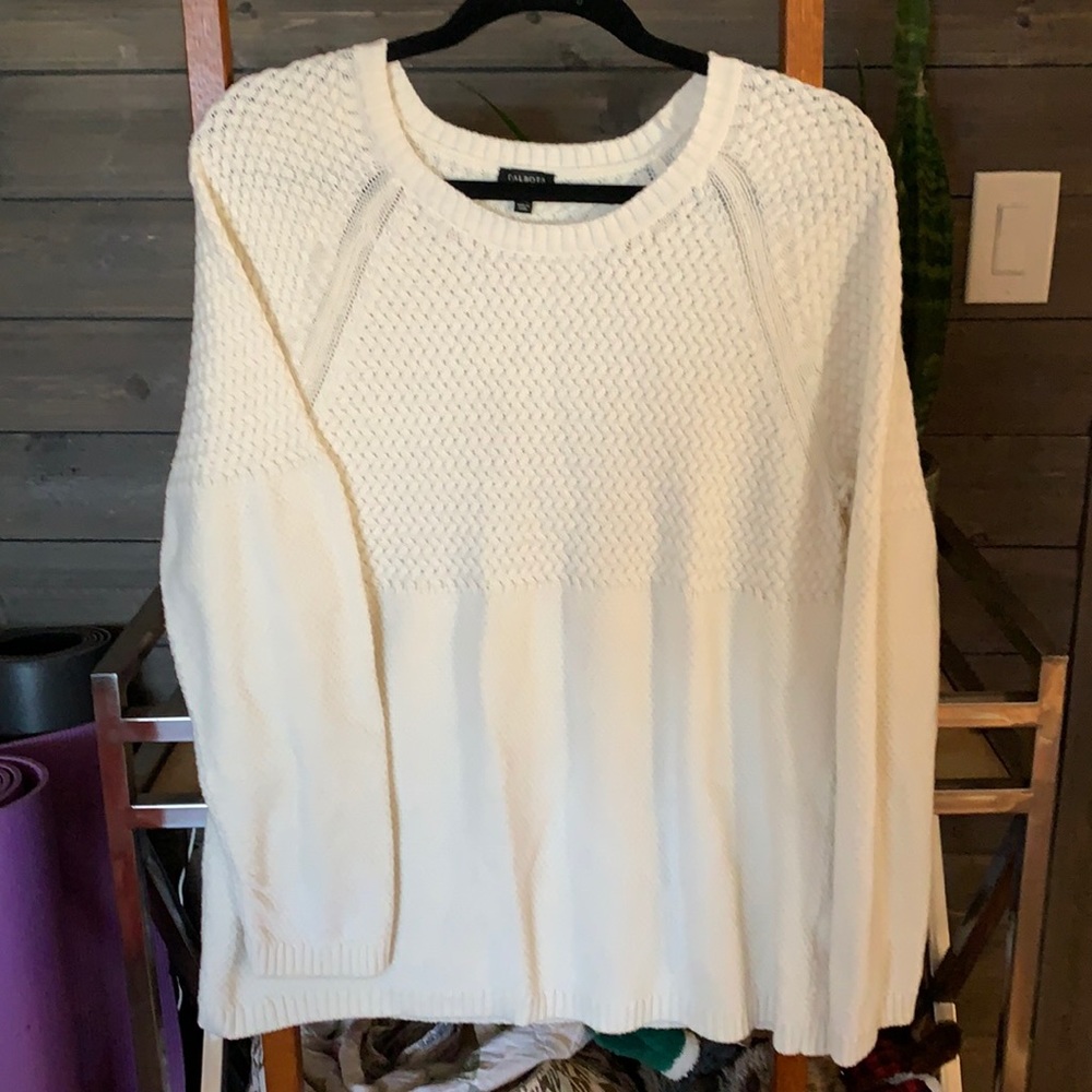 Talbots women’s white sweater XL